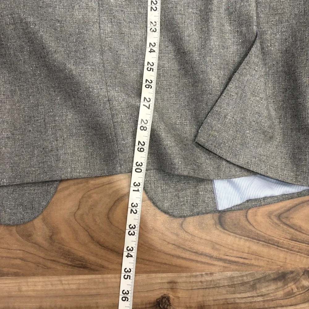 Vintage Y2K Jos. A. Bank Blazer Men 42R Grey Signature Tailored Tweed Sport Coat
